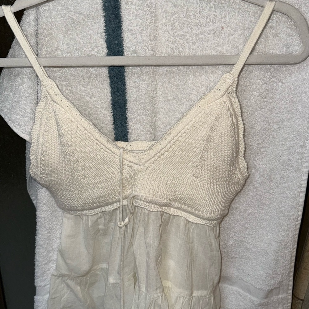 Hollister Cream Knit Chemise
